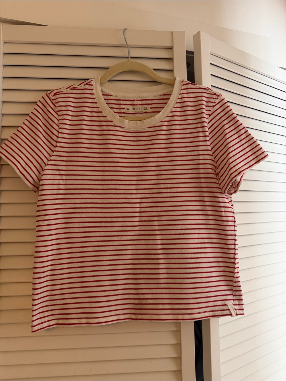 We The Free Striped Red and White shirt